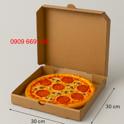HỘP GIẤY ĐỰNG PIZZA, GÀ NƯỚNG & ĐỒ ĂN